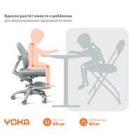 Компьютерное кресло Yoka Blain (серый)