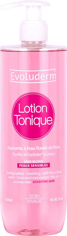 

Evoluderm Тоник для лица Tonic Lotion Rose Water с розовой водой (500 мл)