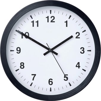 Настенные часы Ikea Чалла 004.662.11 (черный)