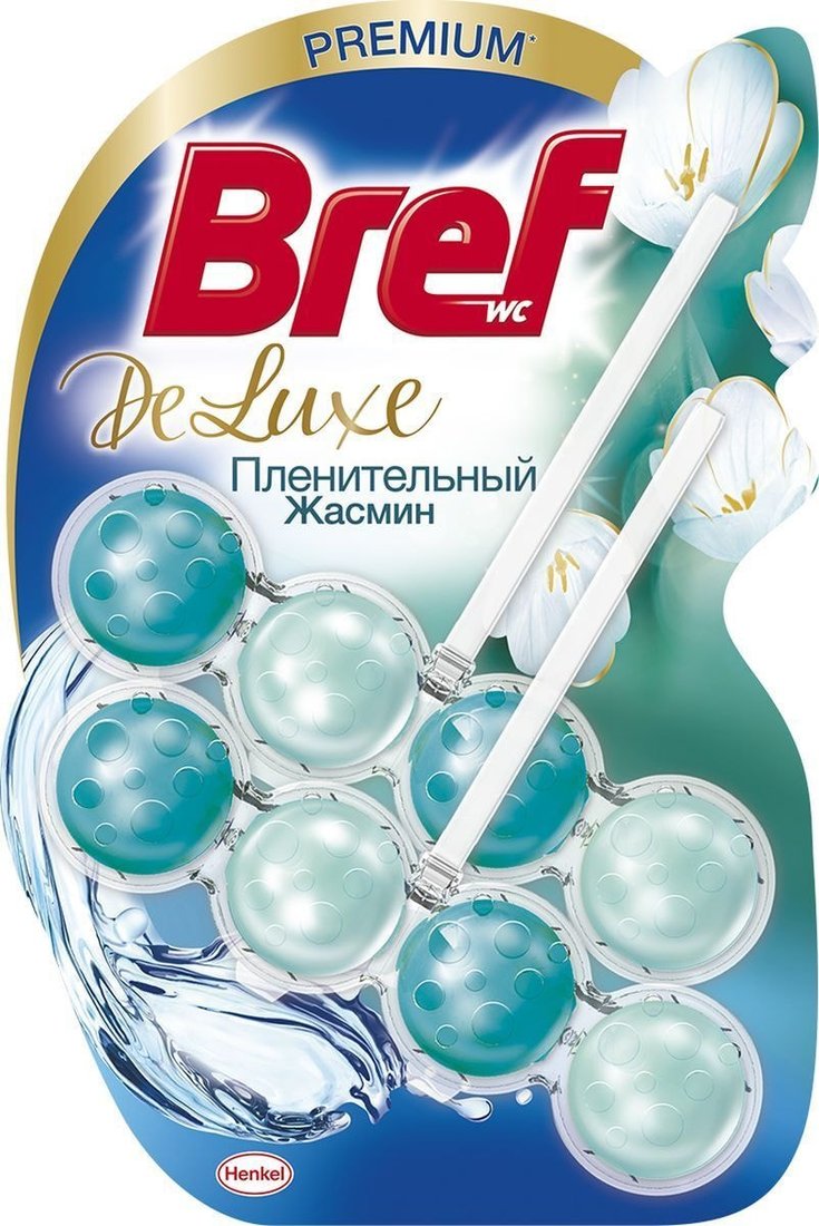 

Средство для унитаза Bref Deluxe Пленительный Жасмин 2х50 г