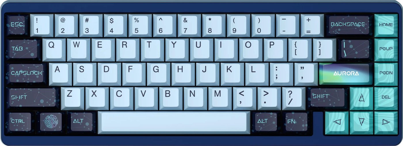 Клавиатура Varmilo Muse65 Aurora (Gateron KS-20 Magnetic White, нет кириллицы)