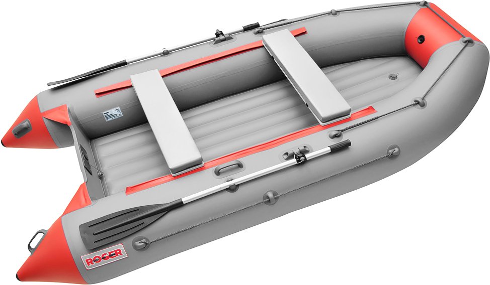 

Моторная Roger Boat Trofey 3300 (без киля, серый/красный)