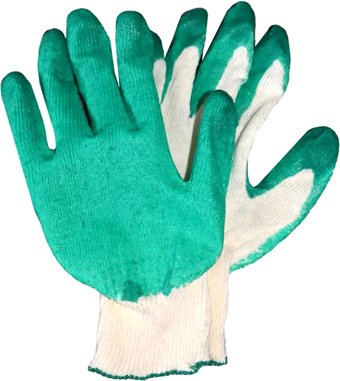 Текстильные перчатки VivoTrade Одинарное латексное покрытие 13 класс