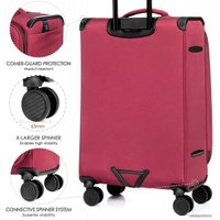 Чемодан-спиннер Verage Vezdehod II Toledo 21002-S 56 см (винный)
