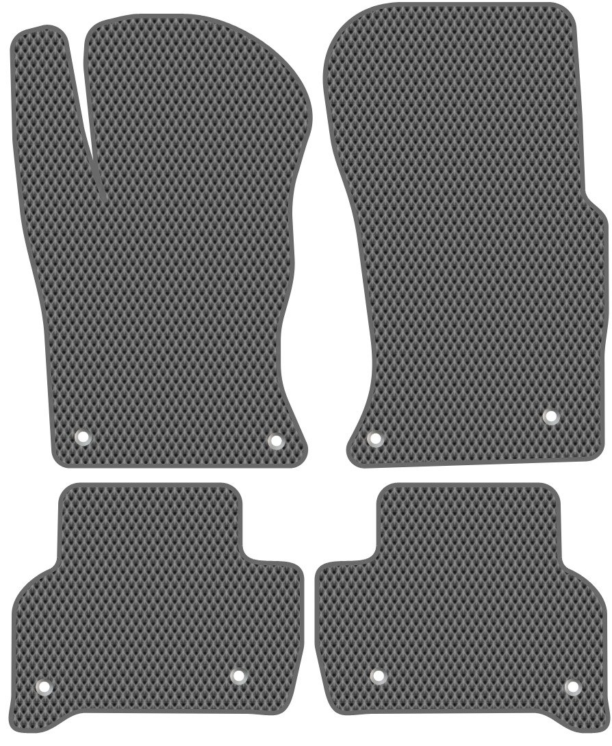 

Комплект ковриков для авто Alicosta Jaguar XE I (седан / X760) 2015 - 2021 (серый, ромб)