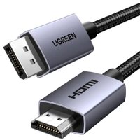 Кабель Ugreen DP125 DisplayPort - HDMI (1.5 м, черный)