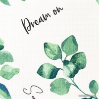 Полотенце Этель Эвкалипт 5472037 (белый/зеленый)