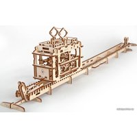 3Д-пазл Ugears Трамвай с рельсами