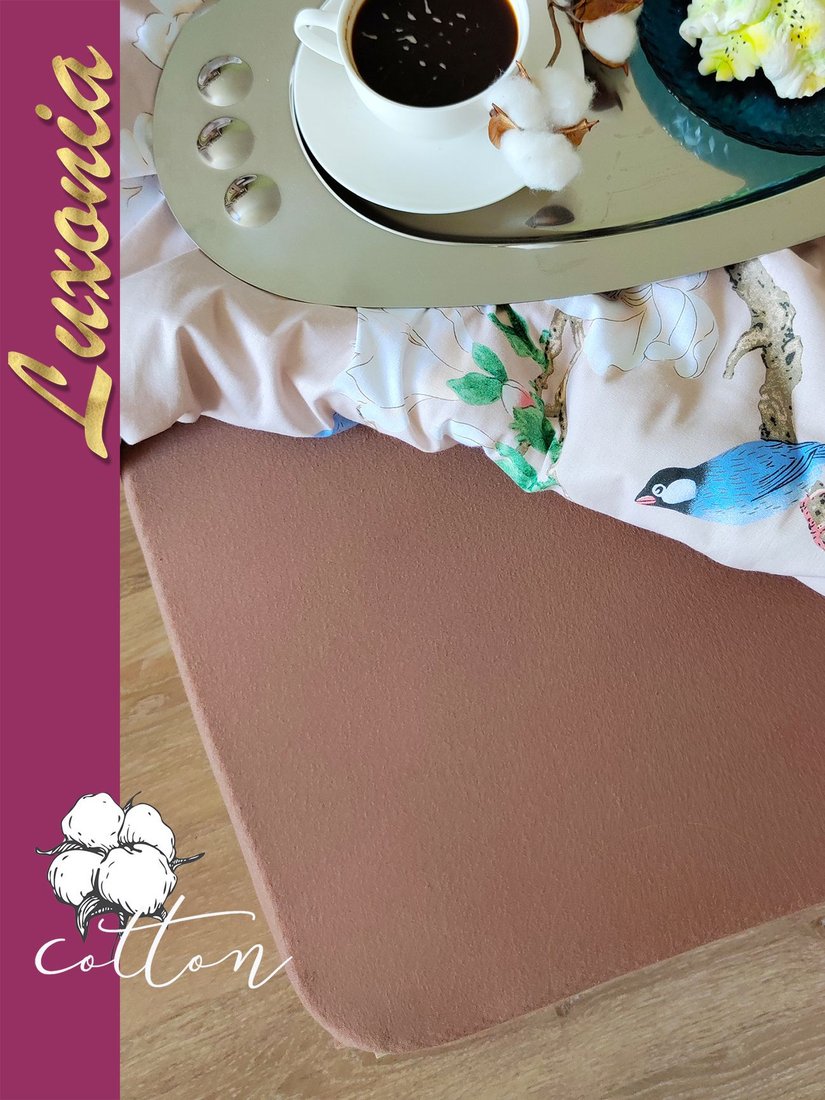 

Постельное белье Luxsonia Трикотаж на резинке 140x200 ПТр140 (мокко)