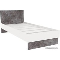 Кровать Doma Modul 90x200 (белый/камень серый)