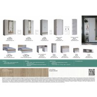 Шкаф распашной Евва Венеция ВН-3D1Z2S (бодега белый/гикори кингстон)