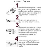 Карниз для штор UG Home Раздвижной 2-рядный 2КР-153-360-БЛ (белый, 1.53-3.6м) в Гомеле