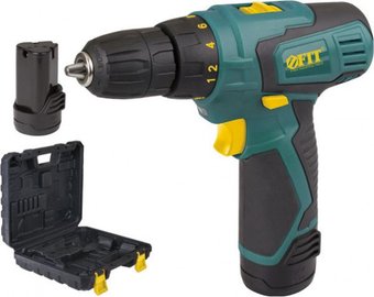 Дрель-шуруповерт FIT 80181 (с 2-мя АКБ, кейс)