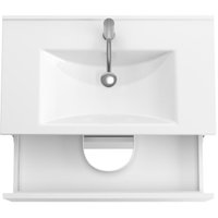  ЗОВ Тумба с умывальником Лира 70 L70MW0MWGVA-OL70 (белый глянцевый)