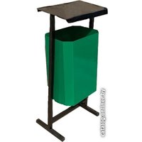 Уличная урна ТитанМетаБел ТМБ-35 без пепельницы (зеленый)