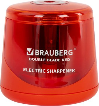 Точилка BRAUBERG Double Blade 271338 электрическая (красный)