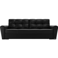 Диван Лига диванов Амстердам 105046 (экокожа, черный)