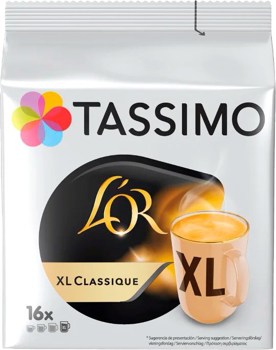 

Кофе в капсулах Tassimo L'OR Xl Classique 16 шт