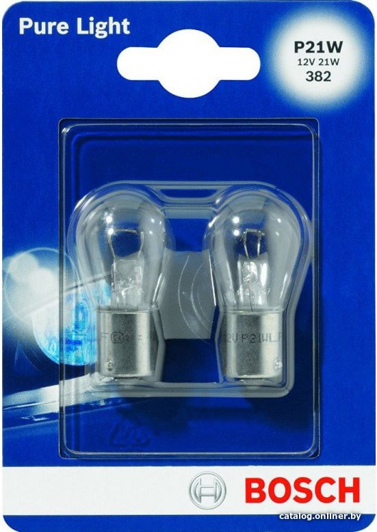 Галогенная лампа Bosch P21W Pure Light 2шт