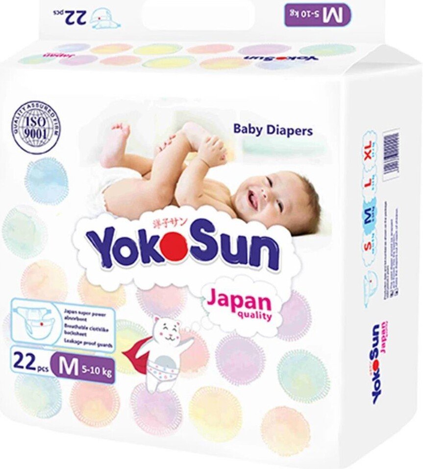

Подгузники YokoSun На липучках M (22 шт)