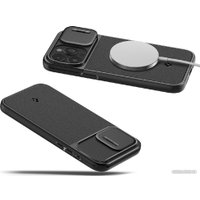 Чехол для телефона Spigen Optik Armor (MagFit) для iPhone 15 Pro ACS07184 (черный)