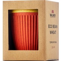 Многоразовый стакан Walmer Eco Bean W24201808 250мл (красный/желтый)