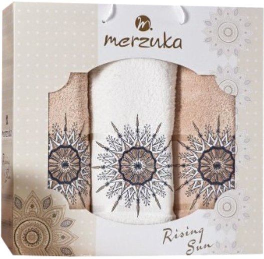 

Набор полотенец Merzuka Rising Sun 11010 (3 шт, в коробке, песочный)