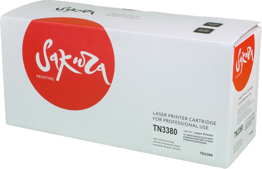 

Картридж Sakura Printing SATN3380 (аналог Brother TN-3380)