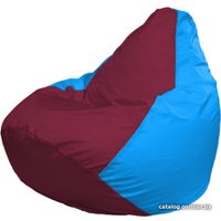 Кресло-мешок Flagman Груша Макси Г2.1-310 (голубой/бордовый)
