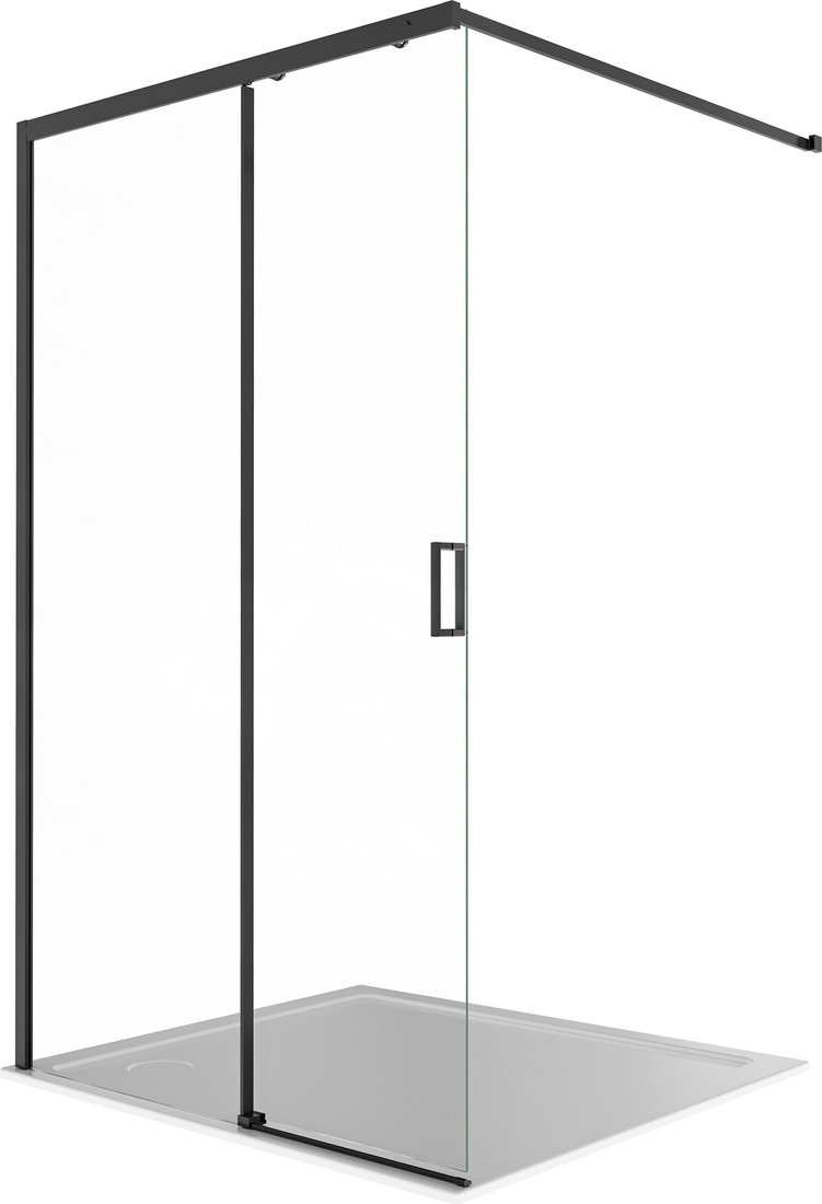 

Душевая стенка Aquatek Walk in с держателем 120x200 AQ.WISL.120.1BL (черный/прозрачное стекло)