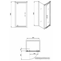Душевая дверь Kolo Geo 6 80 GDRP80205003