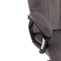 Офисное кресло TetChair Boss Lux (флок, серый/серый перфорированный)