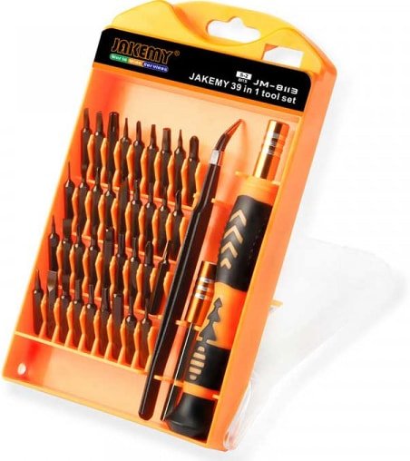 

Набор отвертка с битами Jakemy JM-8113 (39 предметов)