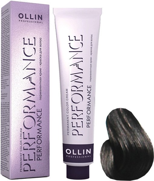 

Крем-краска для волос Ollin Professional Performance 5/09 светлый шатен прозрачно-зеленый