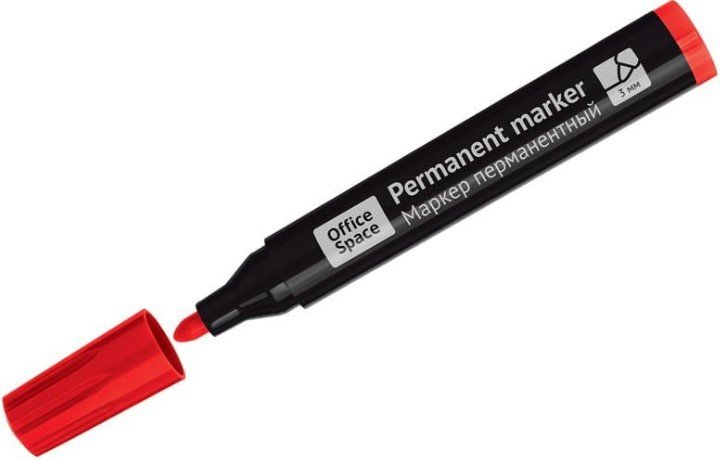 

Маркер перманентный Office Products Contact 269075 (красный)