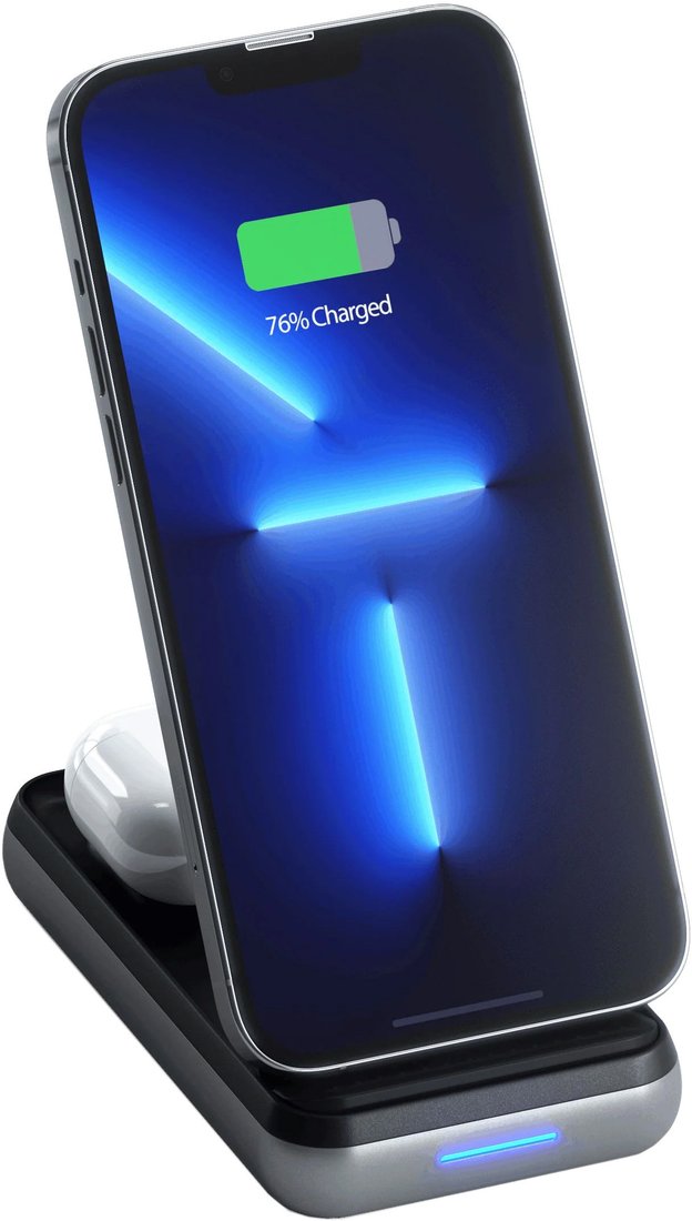 Беспроводное зарядное Satechi Duo Wireless Charger Power Stand