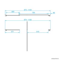 Душевая дверь RGW PA-02 41080211-11 110 (хром/прозрачное стекло)