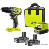 Ударная дрель-шуруповерт Ryobi R18PD5-220S 5133003734 (с 2-мя АКБ, кейс)