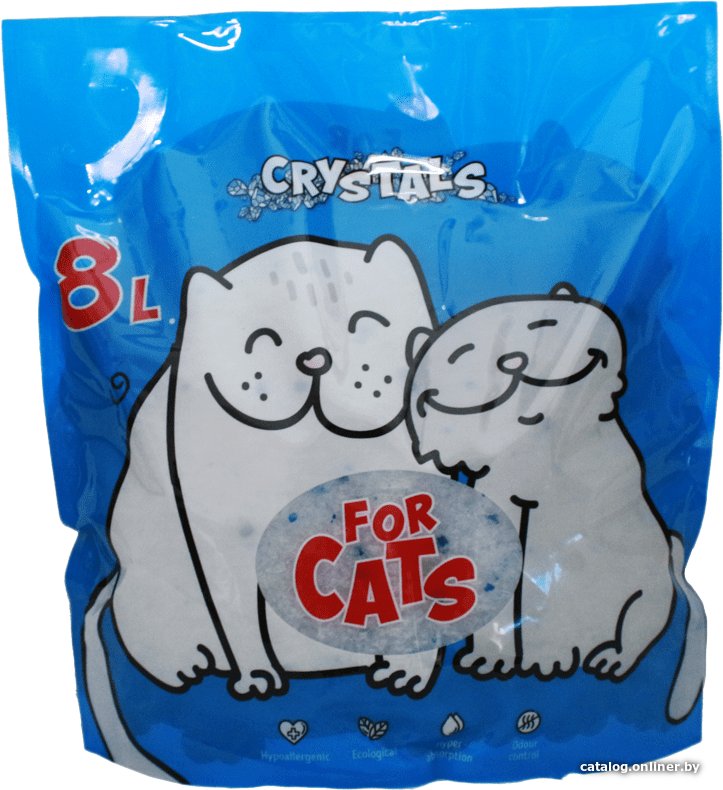 Наполнитель для туалета For Cats Crystals 8 л