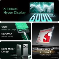 Телефон Realme GT 6T 12GB/256GB (зеленый)