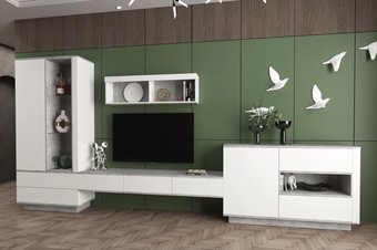 Интерлиния Quartz-8 (белый платинум/бетон)