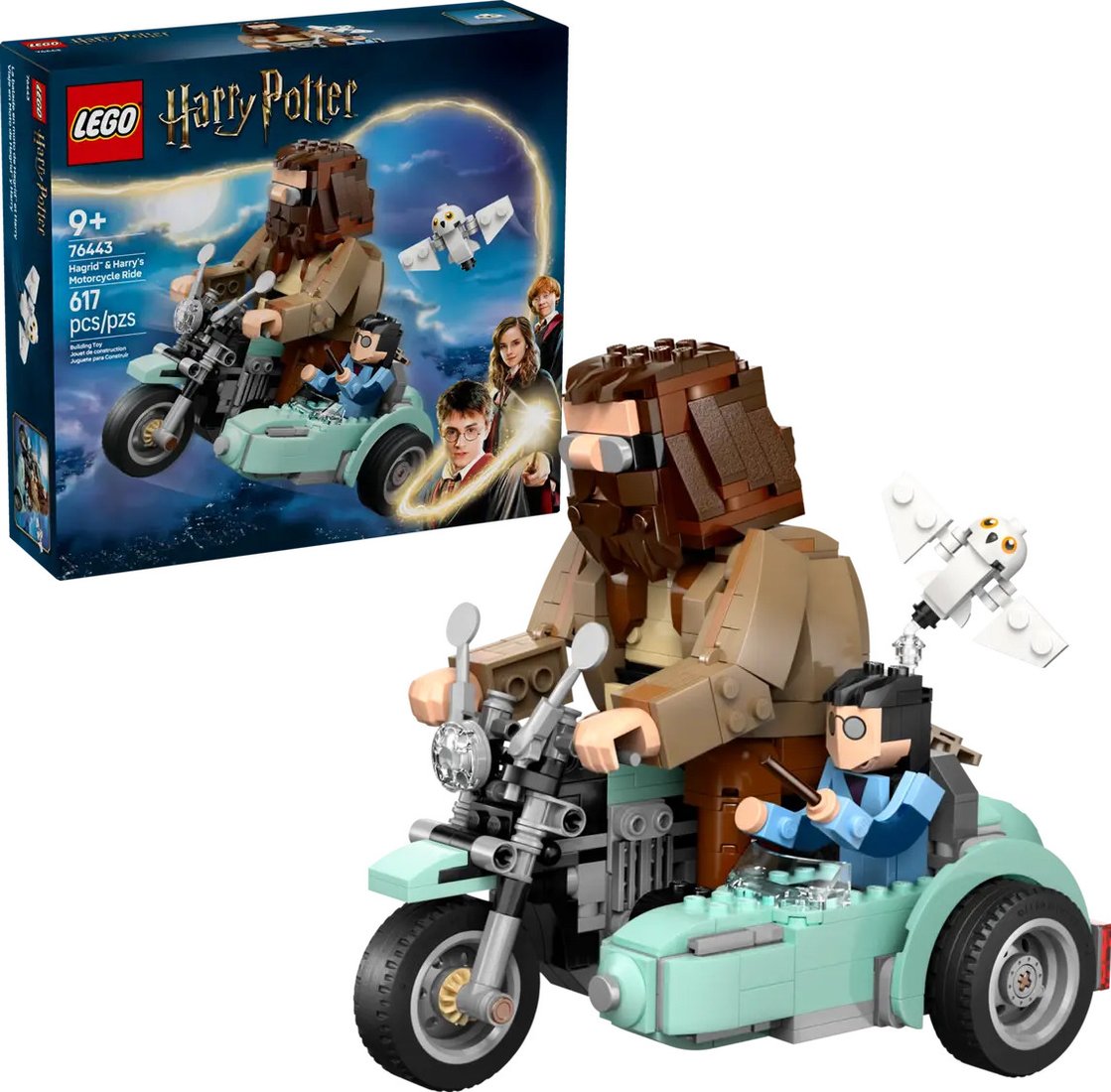 Конструктор LEGO Harry Potter 76443 Поездка Хагрида и Гарри на мотоцикле