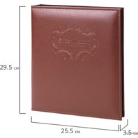 Фотоальбом BRAUBERG 390492 (коричневый)