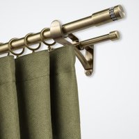 Карниз для штор Sundays Home Волна Имидж 25мм+16мм двухрядный (антик, 2м)