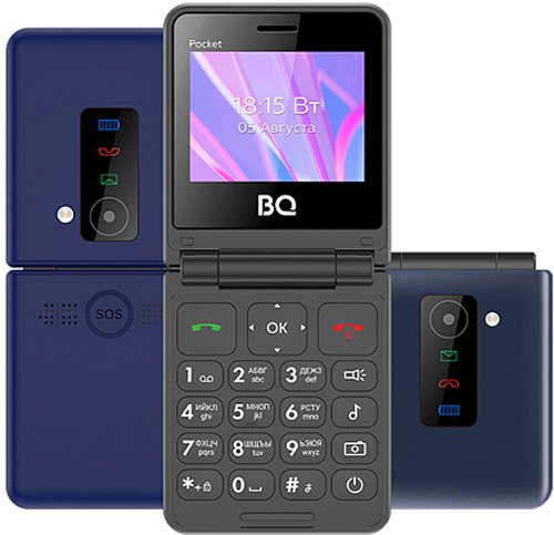 

Телефон BQ BQ-2456 Pocket (синий)