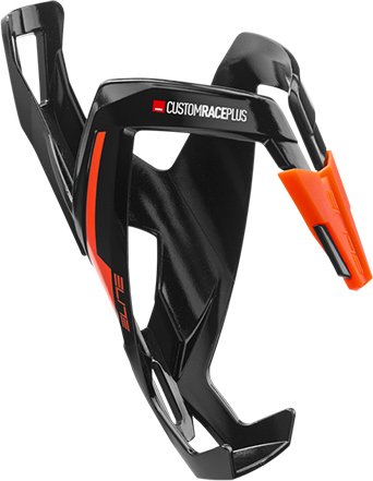 

Флягодержатель Elite Custom Race Plus (black glosssy/orange graphic)