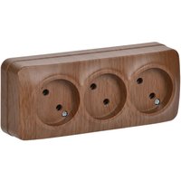 Розетка IEK Glory ERH30-K24-10 (дуб)