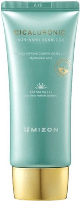 

Крем солнцезащитный Mizon Cicaluronic Non-Nano Sunblock SPF50+ PA+++ (50 мл)