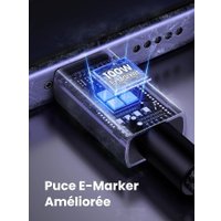 Кабель Ugreen L512 45064 USB Type-C - USB Type-C (2 м, черный)