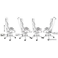 Игровое (геймерское) кресло Zombie VIKING LOFT (серый гусиная лапка)